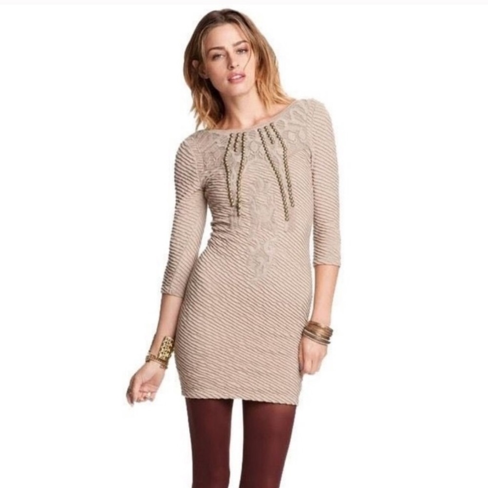 Free People embellished body con dress size M